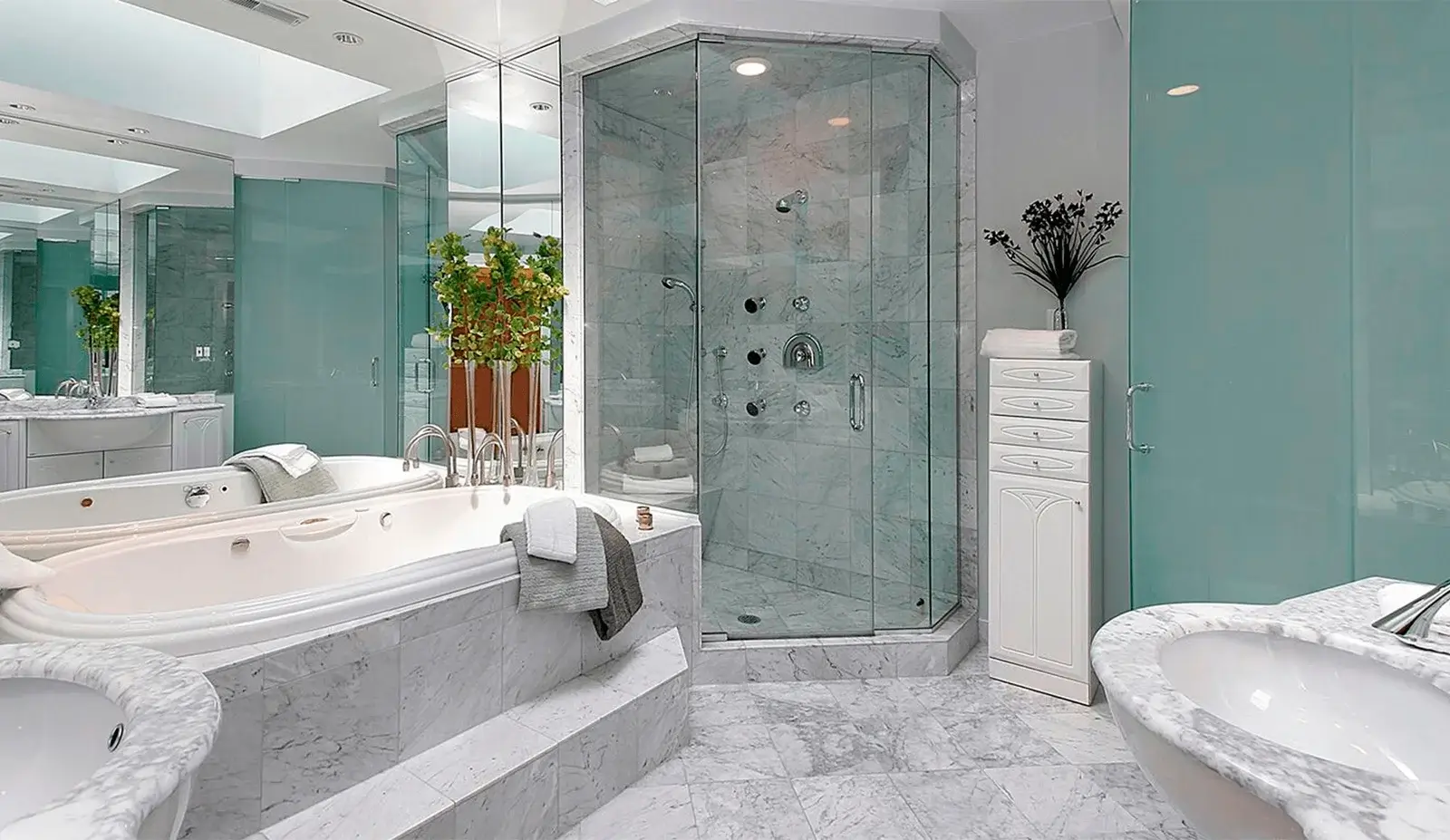 Luxury basement bathroom remodeling service.