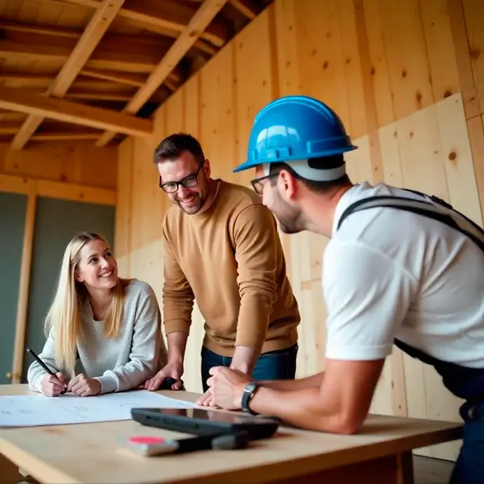 H&C Construction general contractors in Rockville MD planning remodeling project.