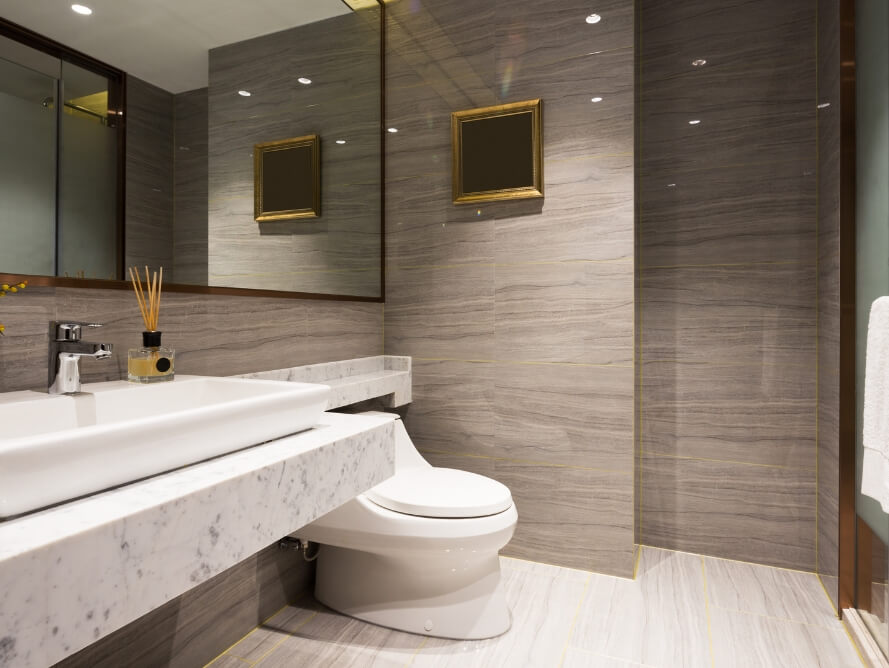Bathroom remodeling finishes in Maryland