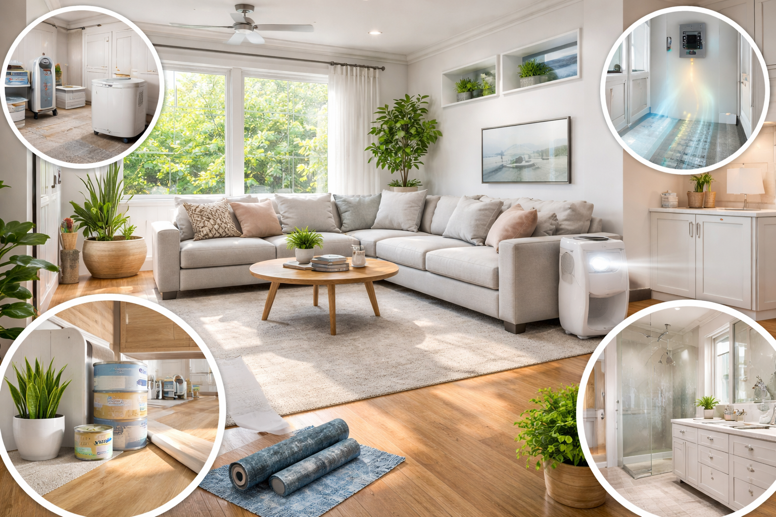 Luxury home remodeling in Maryland featuring modern kitchen, bathroom, basement, and living space upgrades focused on comfort, air quality, lighting, and long-term value.”