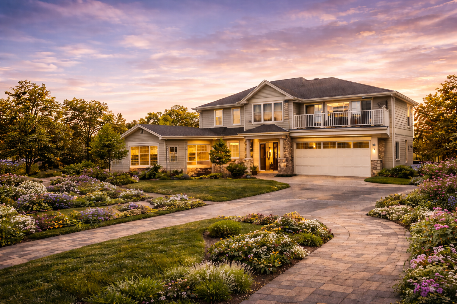 Move-in-ready Maryland luxury home with landscaped front yard and updated exterior, representing property value growth through strategic remodeling in 2026.
