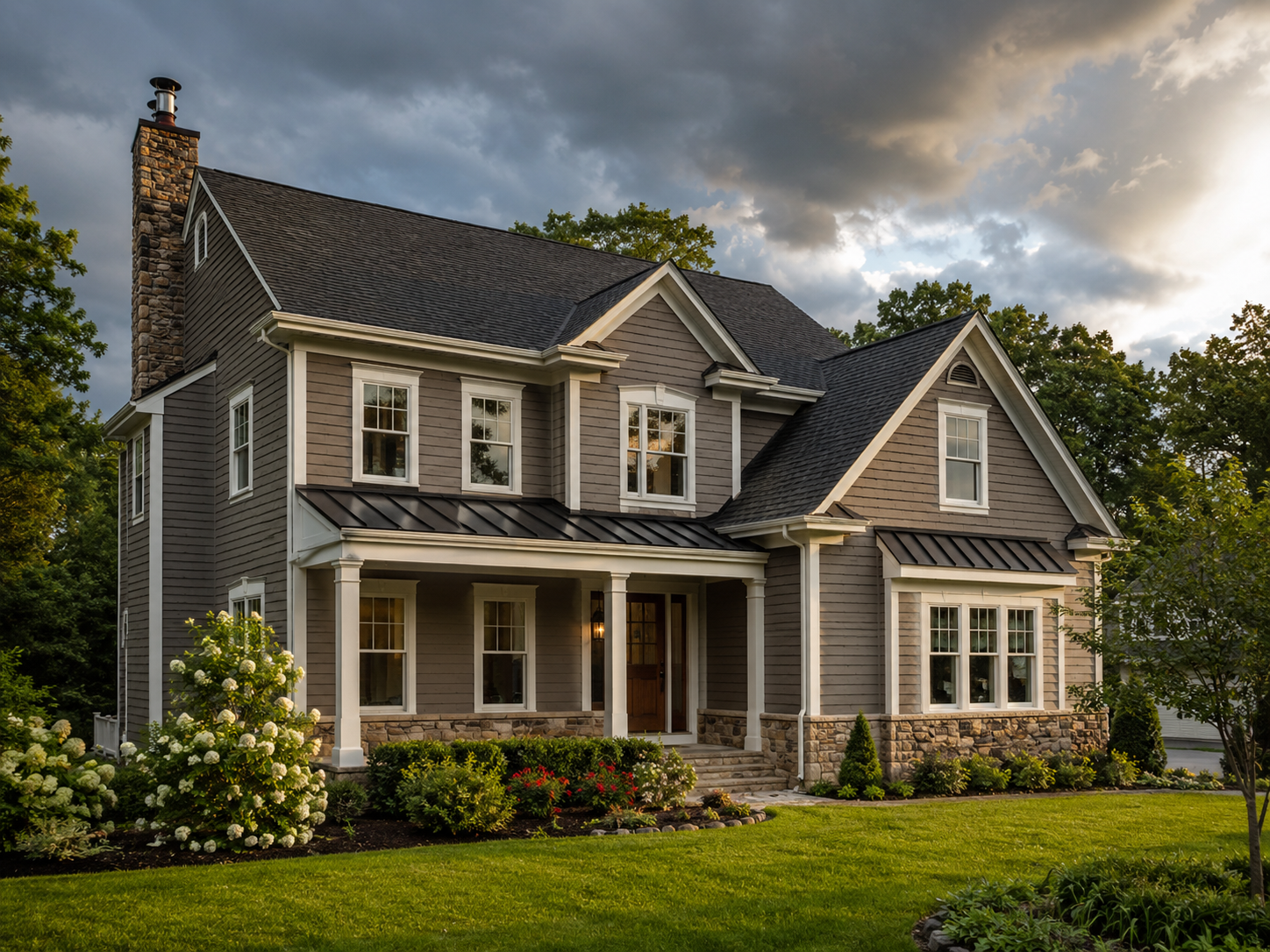 Storm-ready roof and exterior remodel on a suburban Maryland home