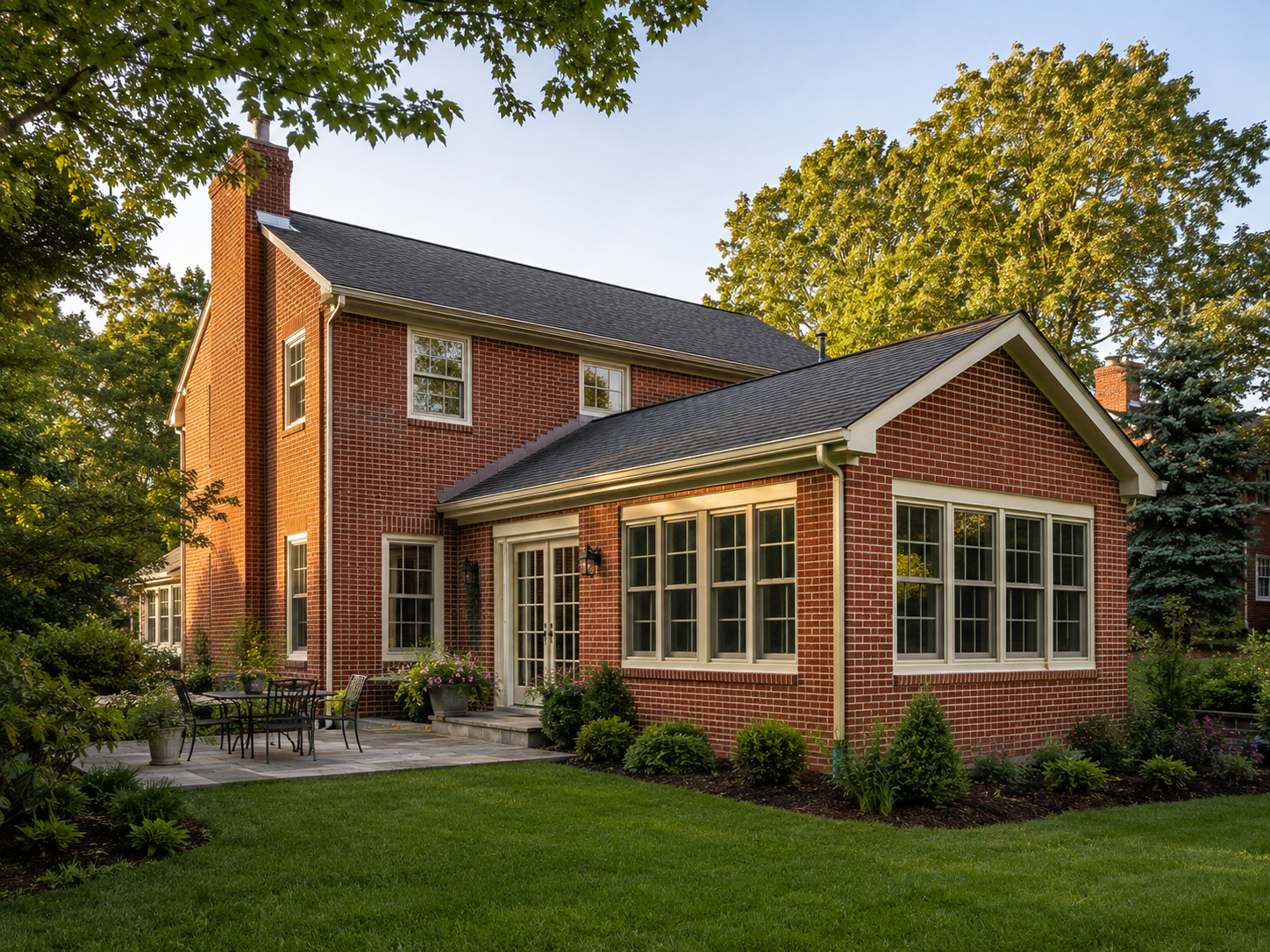 Home addition on a Colonial home in Montgomery County Maryland