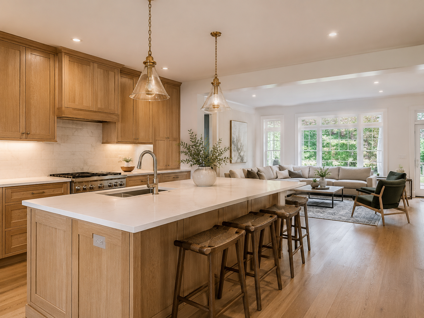 Whole home remodel in progress inside a Maryland Colonial home showing open renovation scope