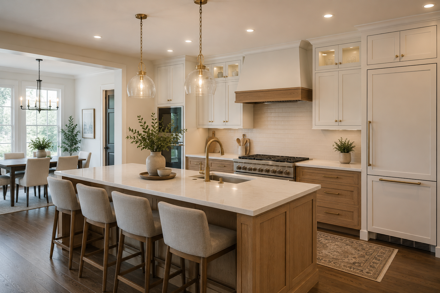 Kitchen remodel in a Vienna Virginia Colonial home near Tysons Corner