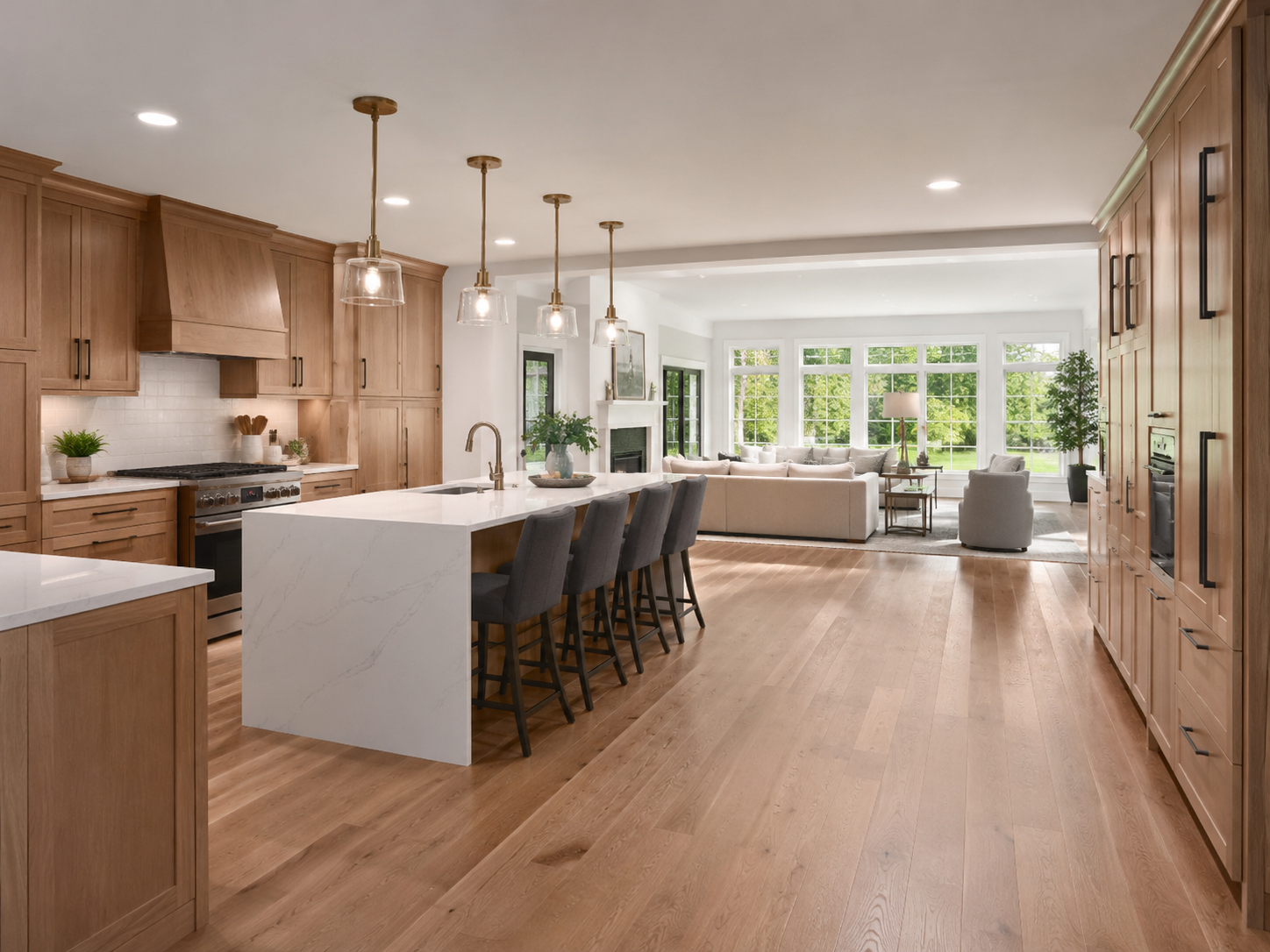 Kitchen remodel in a Fairfax County Virginia home with open-concept layout