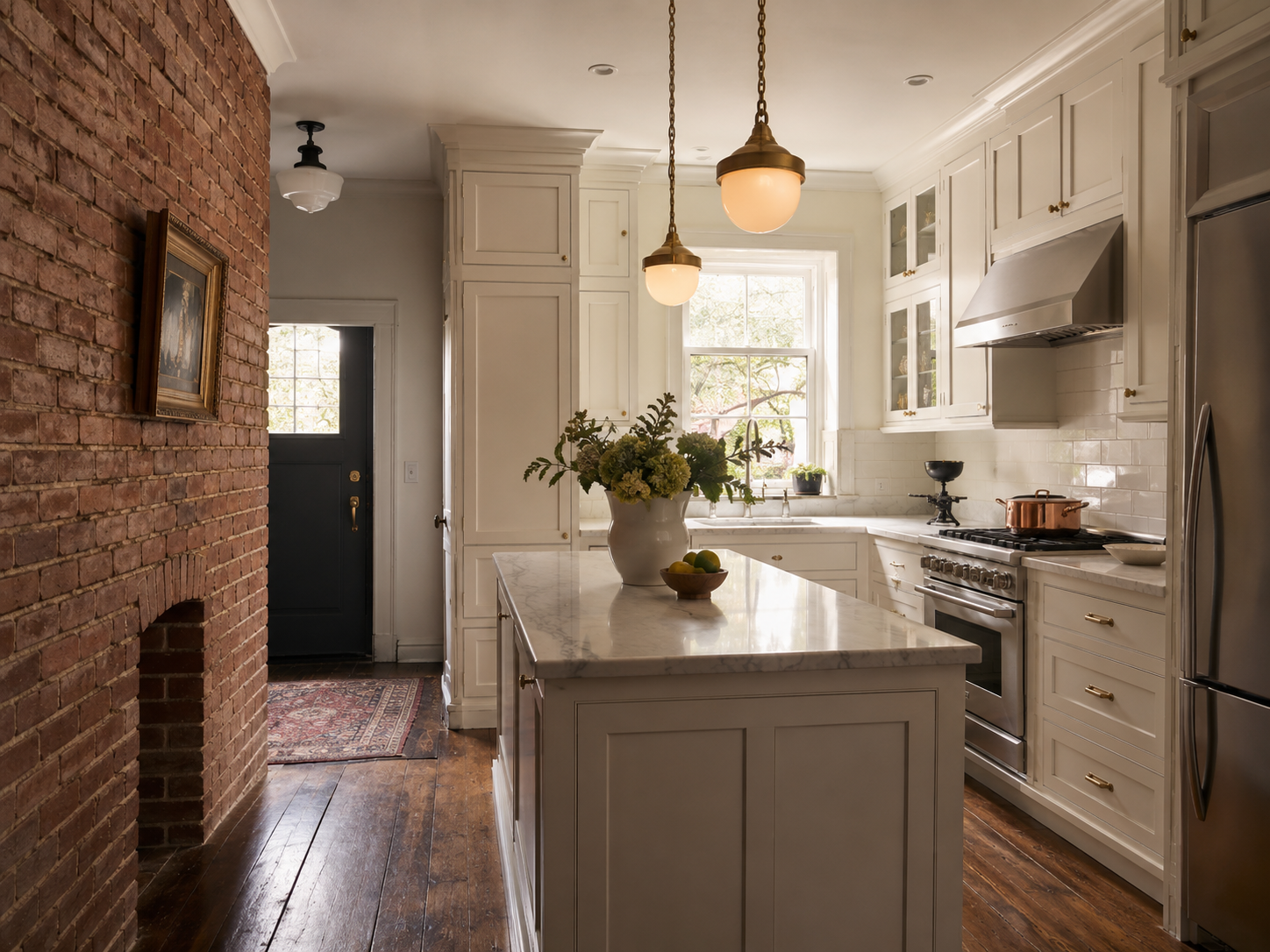 Capitol Hill rowhouse renovation with kitchen remodel in Washington DC