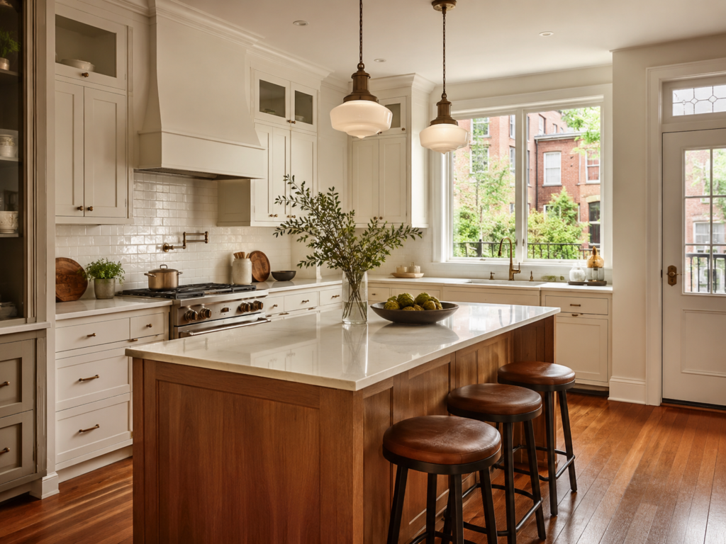 Rowhouse kitchen renovation in Petworth Washington DC