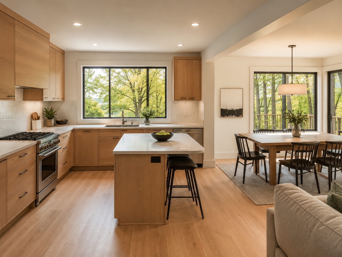 Kitchen remodel inside a Reston Virginia home near Lake Anne