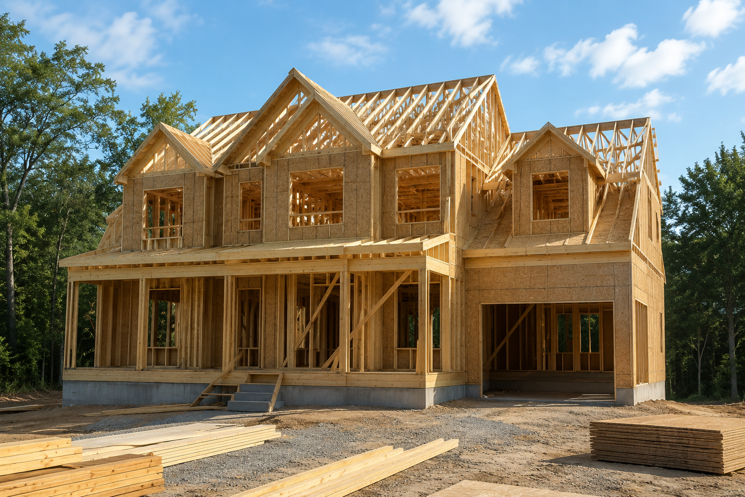 New custom home construction in Montgomery County Maryland