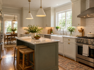 Remodeled kitchen in a Del Ray, Alexandria bungalow